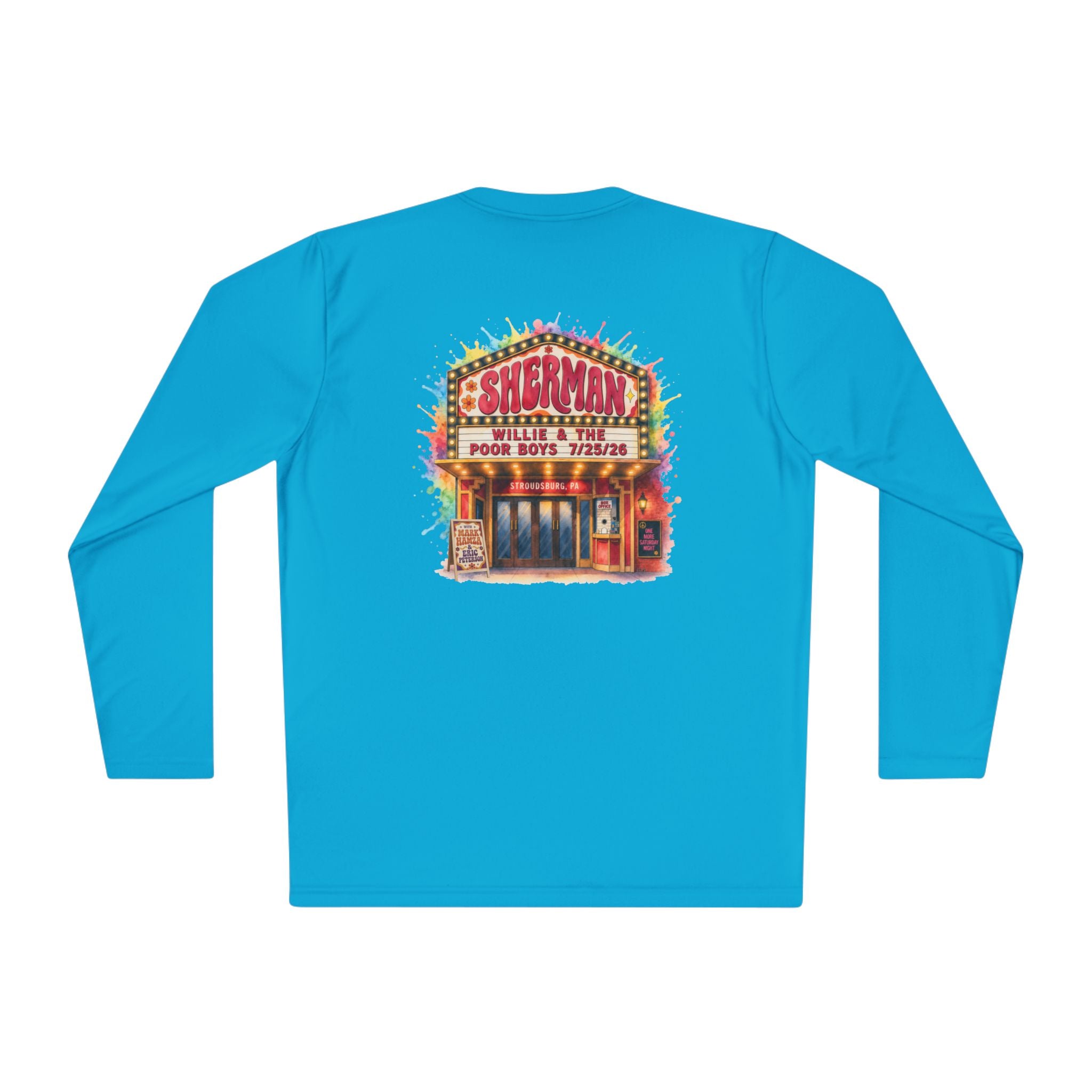 Lightweight Willie & The Poor Boys Sherman Reunion Artwork Long Sleeve Tee