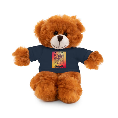 Willie & The Poor Boys 8" Plush Stuffed Animal – Choose 1 of 6 with Colorful T-Shirt