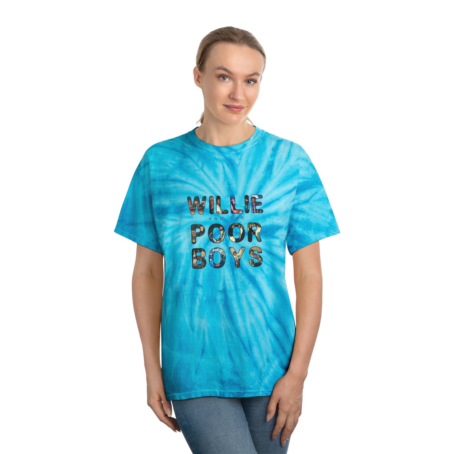 Tie-Dye - Photo Collage Band Name Front with the 2025 Reunion Hand-Drawn Back Design  - Unisex T-Shirt (4 colors available)