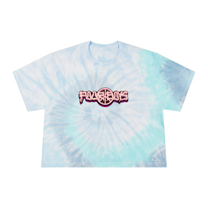 Tie Dye Crop Tee "One More Saturday Night" with Vintage Band Photo Back & Poor Boys Logo Front (3 colors available)