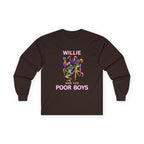 Medium Weight Long Sleeve Tee - Willie & The Poor Boys Sherman Reunion Artwork