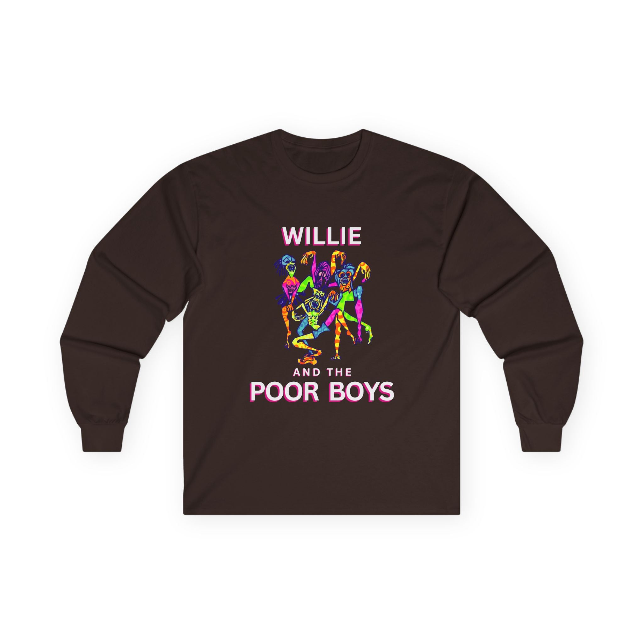 Medium Weight Long Sleeve Tee - Willie & The Poor Boys Sherman Reunion Artwork