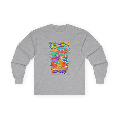Unisex Long Sleeve Tee - 2025 Reunion Hand-Drawn Front with "Music & Memories" Artwork Back (Various Colors Available)