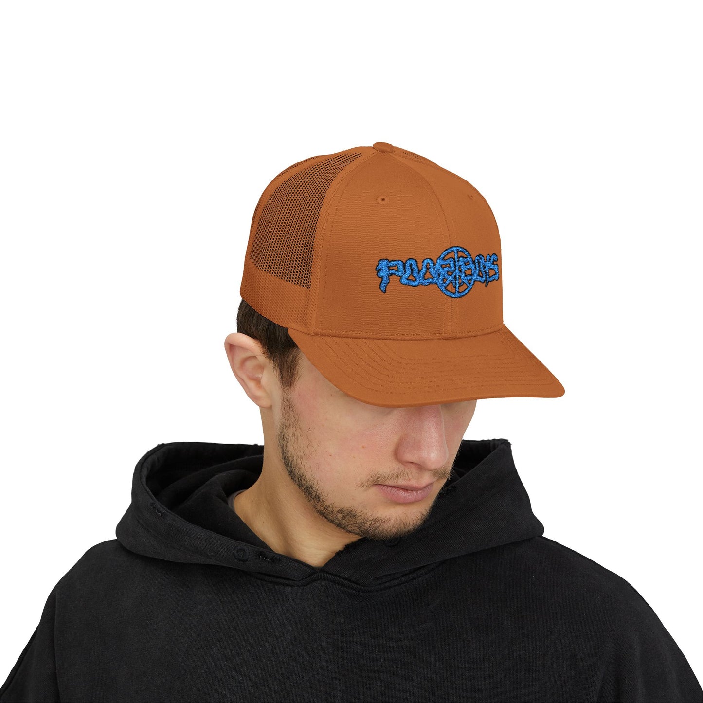 Poor Boys Logo Snapback Trucker Cap / Mesh Back