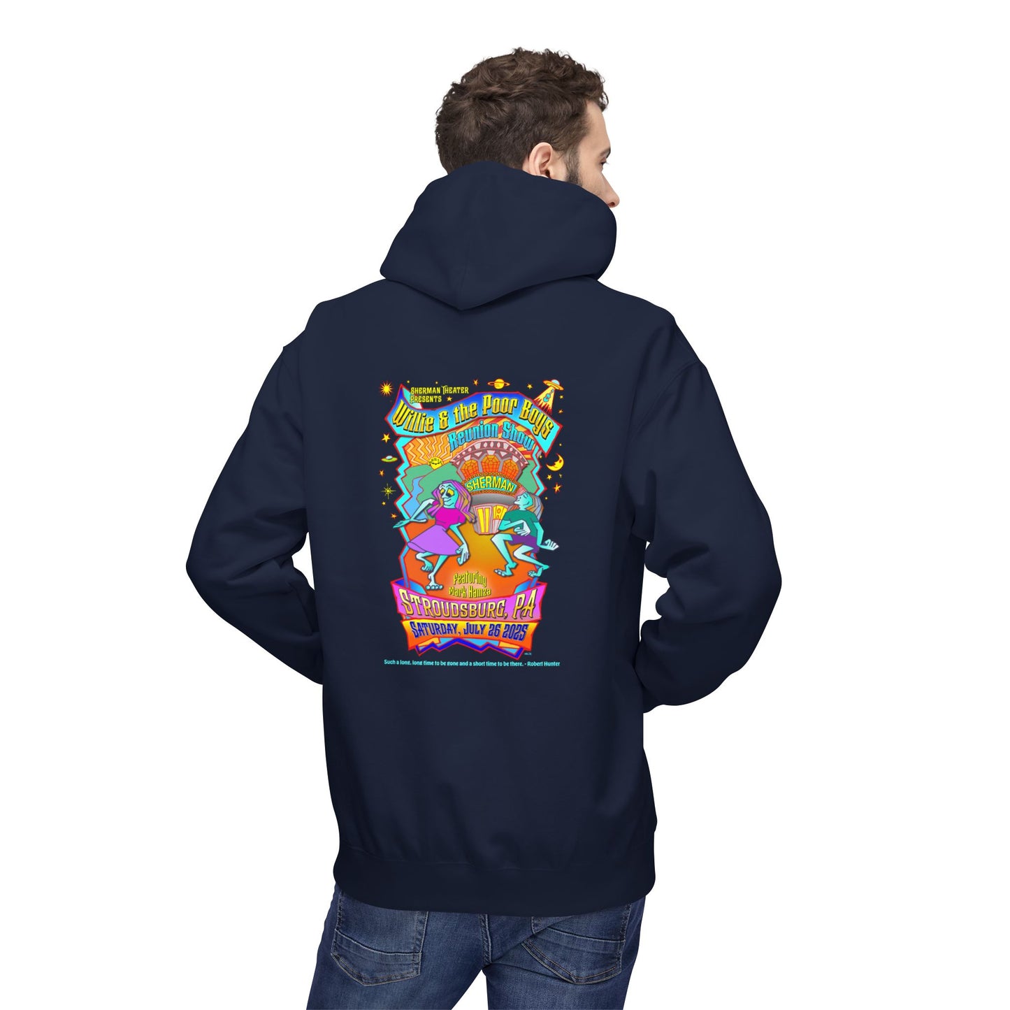 Unisex Reunion Hoodie – 2025 Reunion Poster Design Back with Front Logo (Various Colors Available)