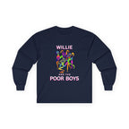 Medium Weight Long Sleeve Tee - Willie & The Poor Boys Sherman Reunion Artwork
