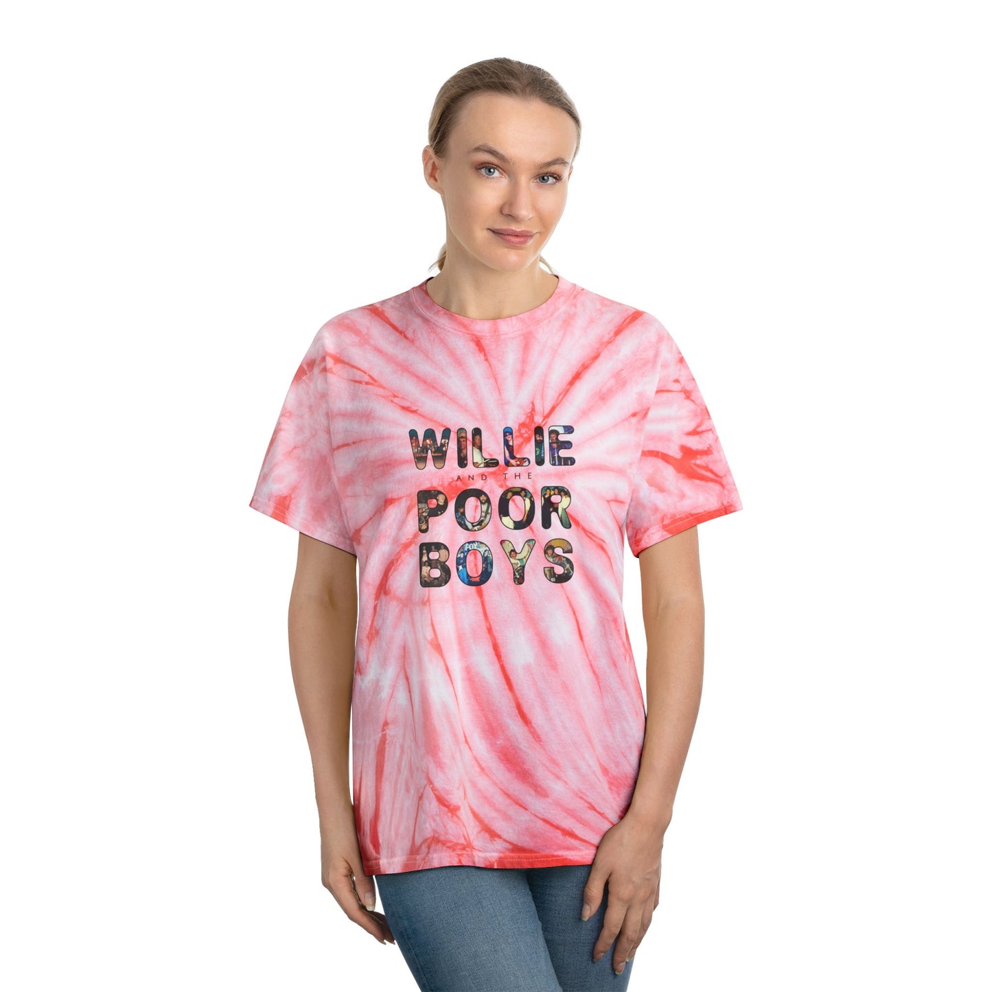 Tie-Dye - Photo Collage Band Name Front with the 2025 Reunion Hand-Drawn Back Design  - Unisex T-Shirt (4 colors available)