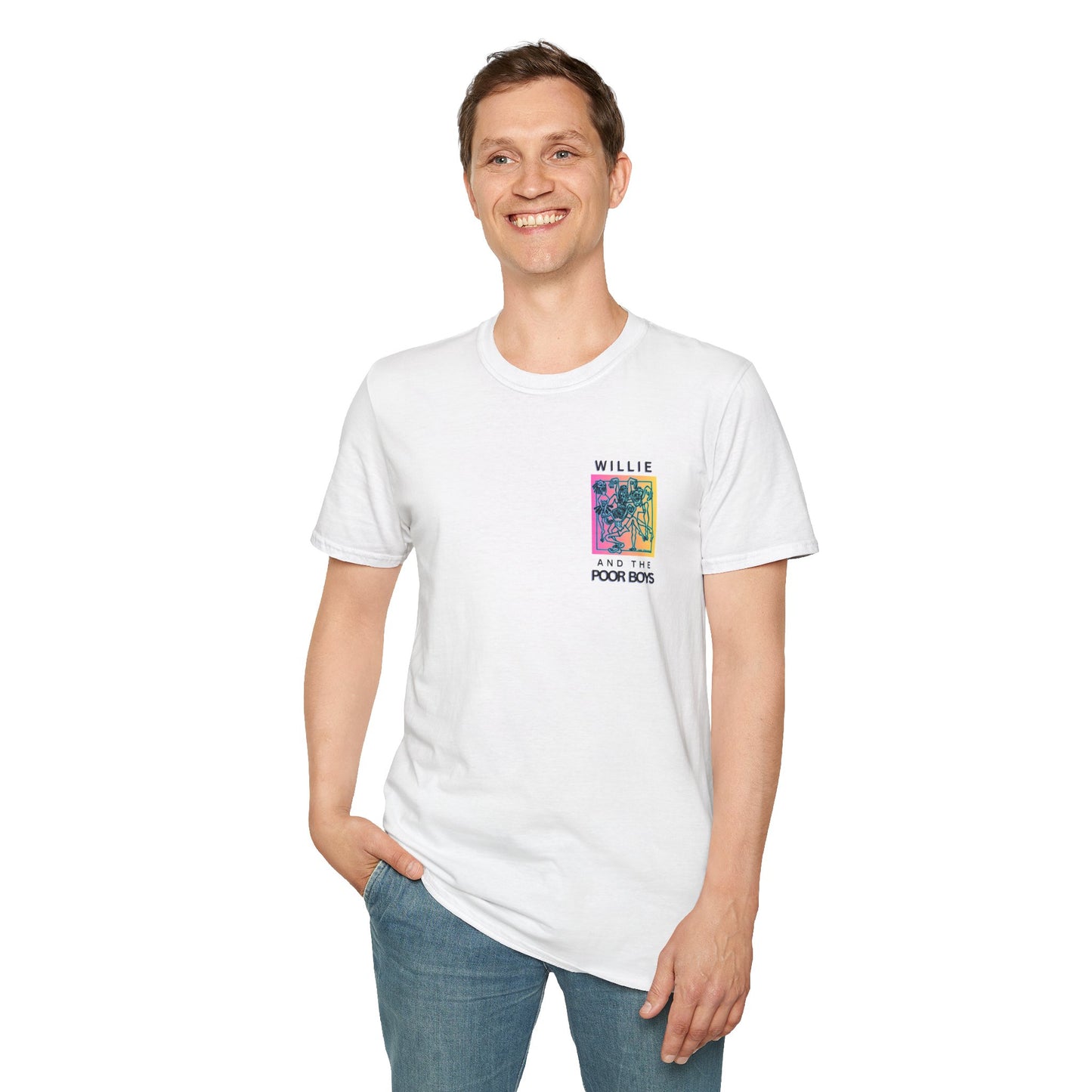Solid Colors – 2025 Reunion Tee with Hand-Drawn Back Design and Pocket-Size Front Logo Softstyle T-Shirt (Various Colors Available)