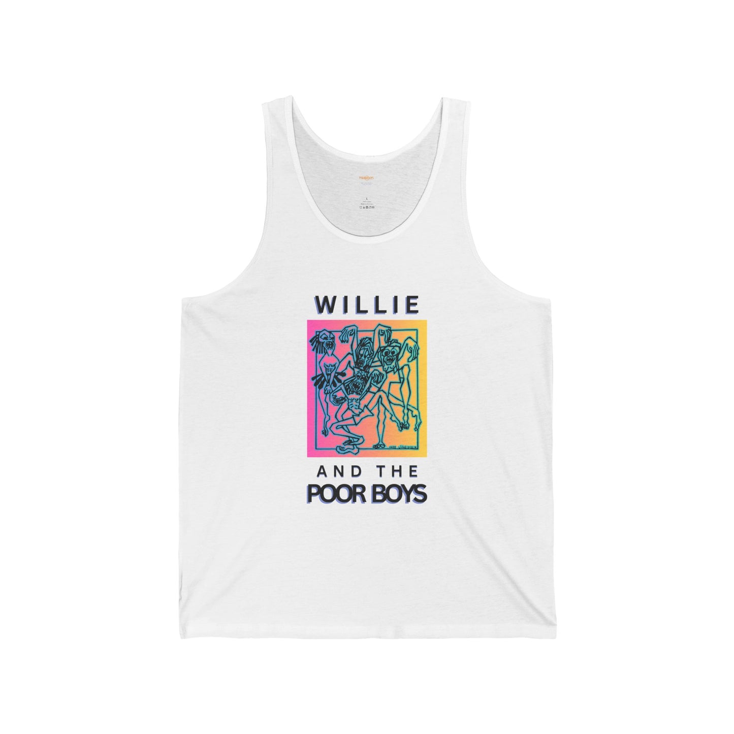 Unisex "Music & Memories" Artwork Back with Logo Front - Jersey Tank Top