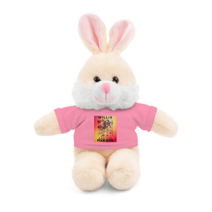 Willie & The Poor Boys 8" Plush Stuffed Animal – Choose 1 of 6 with Colorful T-Shirt
