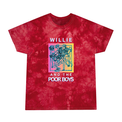 Tie Dye "Music & Memories" Instrument Artwork Back / Logo Front – Crystal Tie-Dye Tee (2 colors available)