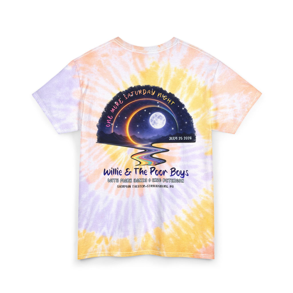Unisex Willie & The Poor Boys Winding Road Artwork Tie Dye Softstyle Cotton Tee